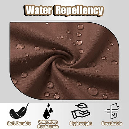 TOSHE Kitchen Apron Waterdrop Resistant Cotton Apron with adjustable Aprons for Women with Pockets 12 Color option Cooking Brown Apron (Brown) - Image 4