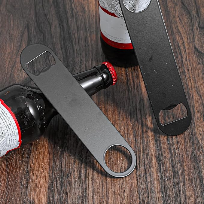 20 Pack Flat Bottle Opener, 7 Inch Stainless Steel Black Speed Opener Bulk for Bar, Kitchen, Restaurant, Party Supplies - Image 6