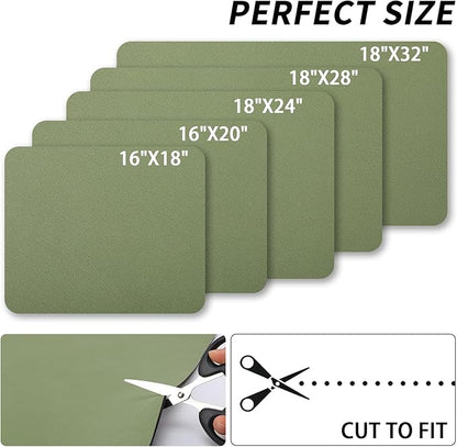 HotLive Dish Drying Mat for Kitchen Counter, Heat Resistant Drainer Mats with Non-slip Rubber Backed, Hide Stain Kitchen Super Absorbent Draining Mat, Easy to Clean Dish Rack Pad, Green 18"x24" - Image 6