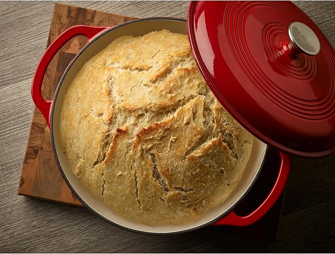 Mercer Culinary Enameled Cast Iron Round Dutch Oven, 6 qt., Red - Image 7