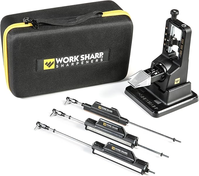 Work Sharp Precision Adjust Elite Knife Sharpener - Adjustable Knife Sharpening System - For Hunting, Serrated & Kitchen Knives by WorkSharp