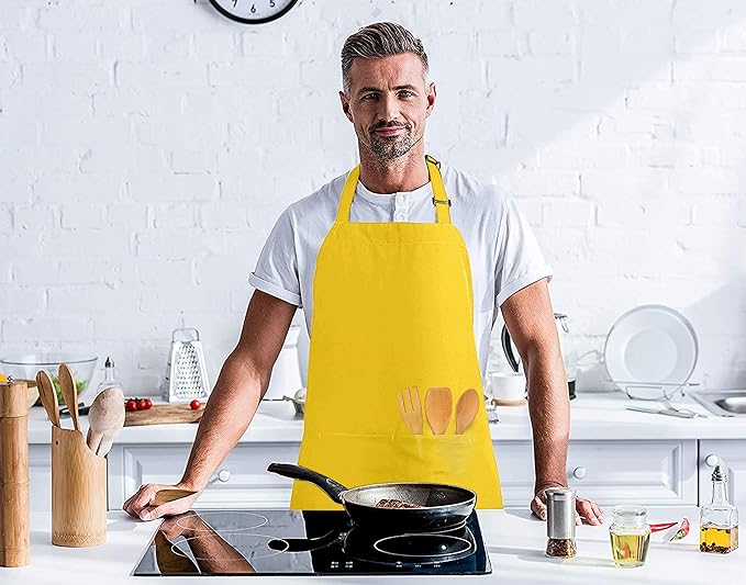 Utopia Kitchen 2 Pack Bib Apron, Adjustable with 2 Pockets, Water and Oil Resistant, Cooking Kitchen Chef Apron for Women Men - Image 7