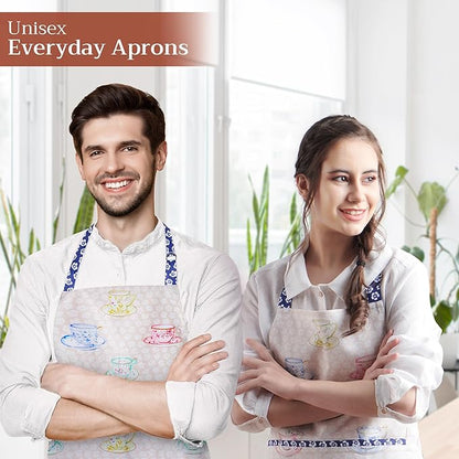 Maison d' Hermine 100% Cotton Apron for women with Pocket Kitchen Chef Apron for Men Cooking Mothers Day Gifts - Image 6
