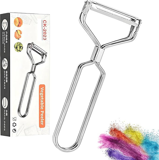 Best Vegetable Carrot Potato Peelers for Kitchen, Just Like Mom's old steel Fruits Peeler (Double Blade) by SoKalChw