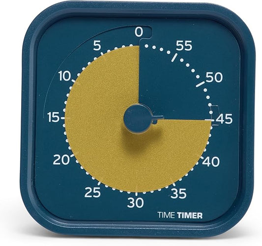 Time Timer MOD - Home Edition - Individual Sized 60 Minute Visual Countdown Timer for ADHD, Adults, Students, and Pomodoro with Silent Operation (Metallic Midnight) by TimeTimer