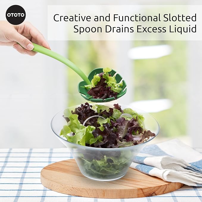 OTOTO Jungle Spoon Monstera Ladle - BPA-Free High Heat Resistant Nylon for Cooking for Nonstick Cookware Kitchen Tools & Utensils, Kitchen Gifts & Gadgets, Cute - Image 4