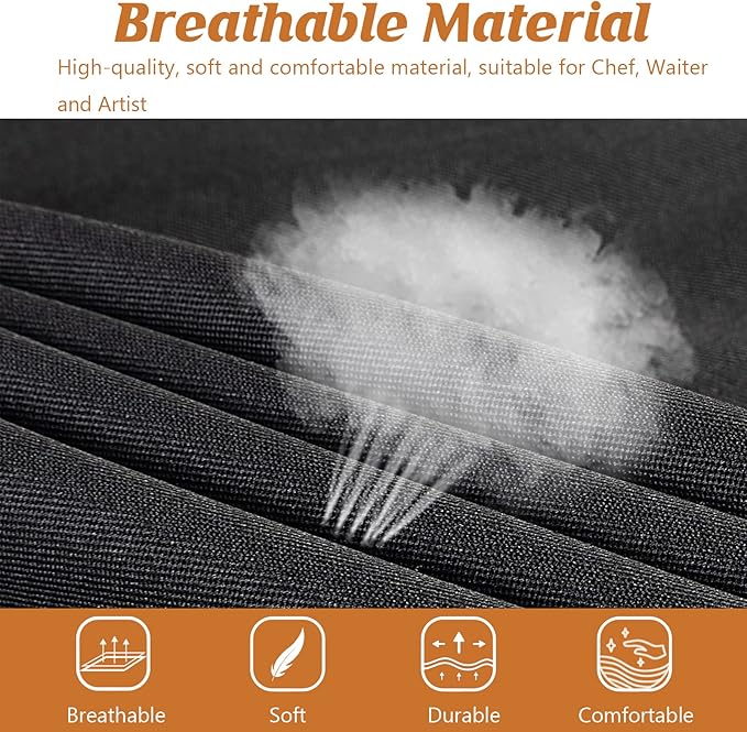 4 Pack Adjustable Apron, Black Apron with 2 Pockets, Machine Washable Apron Perfact for Cooking, Grilling, Dishwashing, Restaurant Work, Best Assistant for Chef Waiter Artist - Image 4
