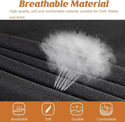 4 Pack Adjustable Apron, Black Apron with 2 Pockets, Machine Washable Apron Perfact for Cooking, Grilling, Dishwashing, Restaurant Work, Best Assistant for Chef Waiter Artist - Image 4