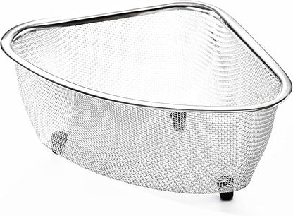 Fox Run Large Stainless Steel Triangular Colander, 3 Quart Pasta Strainer, 7” x 9.25” x 4” by foxrunbrands