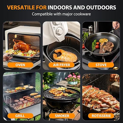 Wireless Meat Thermometer with 2 Probes & 800Ft Range - Smart Bluetooth BBQ Grill Thermometer with Standalone Base, NIST Certified ±0.5°F Accuracy