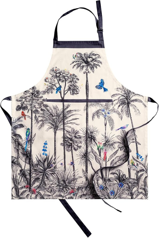 Maison d' Hermine 100% Cotton Apron for women with Pocket Kitchen Chef Apron for Men Cooking Mothers Day Gifts