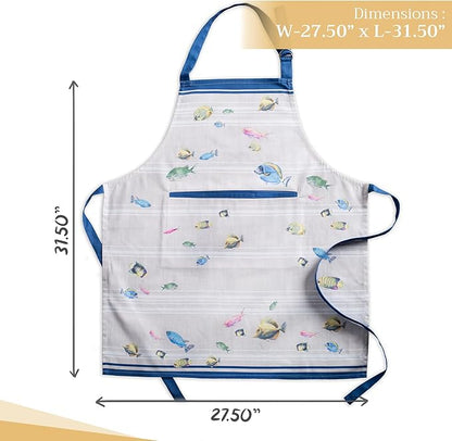 Maison d' Hermine 100% Cotton Apron for women with Pocket Kitchen Chef Apron for Men Cooking Mothers Day Gifts - Image 4