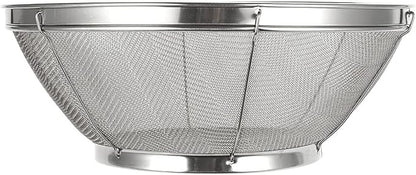 Juvale Stainless Steel Fine Mesh Strainer - Durable Rust-Resistant Mesh Colander - Ergonomic Handle Rice Colander - Ultra-Fine Flour Sifter - Dishwasher Safe with Stable Design - 11 in x 4 in, Silver - Image 5
