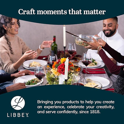 Libbey Baker’s Basics 5 Piece Glass Baking Dish Set with 1 Lid, Stackable, Clear Versatile Casserole Dish Set, Baking Glassware Set for Food Prep - Image 6