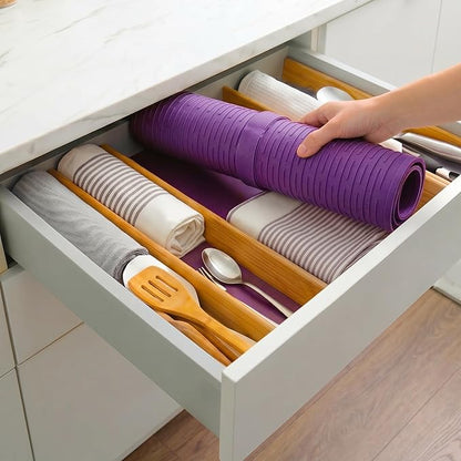 MicoYang Silicone Dish Drying Mat for Multiple Usage,Easy clean,Eco-friendly,Heat-resistant Silicone Mat for Kitchen Counter or Sink,Refrigerator or Drawer Liner Purple 2XL 24 inches x 18 inches - Image 8