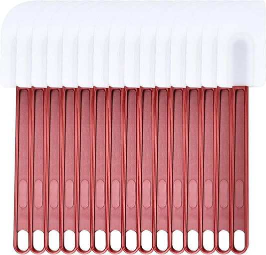 15 PCS Commercial Grade Silicone Spatulas Heat Resistant, 9.5-Inch Silicone Rubber Spatulas, Commercial Silicone Rubber Spatulas for Baking, Nonstick & BPA-Free by Heffiso+Silicone+Utensils