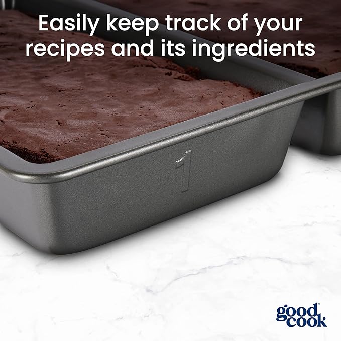 GoodCook Divided Baking Sheet Premium Carbon Steel Nonstick Pan, 11 x 14-Inch