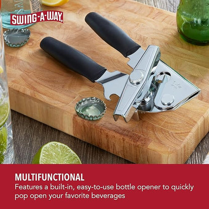 Swing-A-Way Can Opener Steel Black