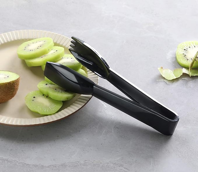 New Star Foodservice 42290 Utility Tong, High Heat Plastic, Straight Edge, 6 Inch, Set of 12, Black - Image 5