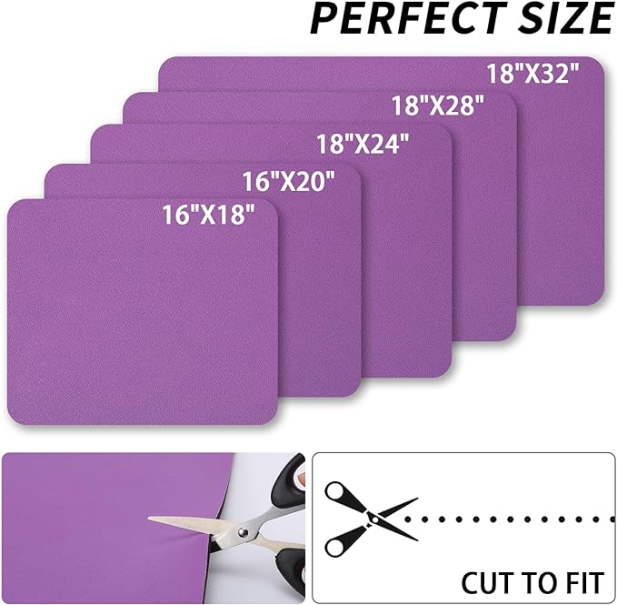 HotLive Dish Drying Mat for Kitchen Counter, Heat Resistant Drainer Mats with Non-slip Rubber Backed, Hide Stain Kitchen Super Absorbent Draining Mat, Easy to Clean Dish Rack Pad, Purple 16"x18" - Image 6