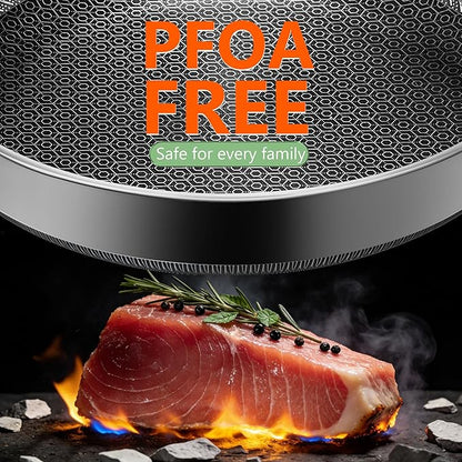Non Stick Frying Pans, 10-inch Hybrid Frying Pans Nonstick Stainless Steel Skillets, Dishwasher & Oven-Safe, Stay-Cool Handle, PFOA Free Cookware, Compatible with All Cooktops - Image 8