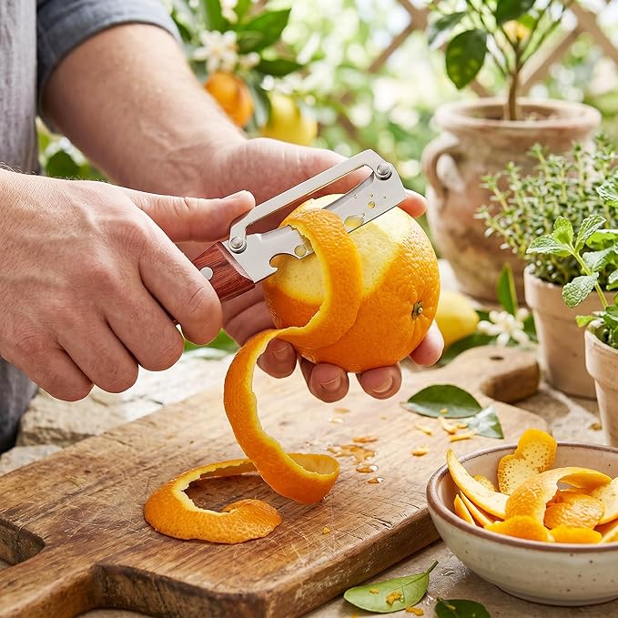 Multifunctional Vegetable Peeler for Kitchen & Bottle Opener,2 in 1 Stainless Steel Paring Knife for Fruit Veggie,Kitchen Gadgets for Sugar Cane Potato Fruit Pineapple Pumpkin Veggie Peeler - Image 8