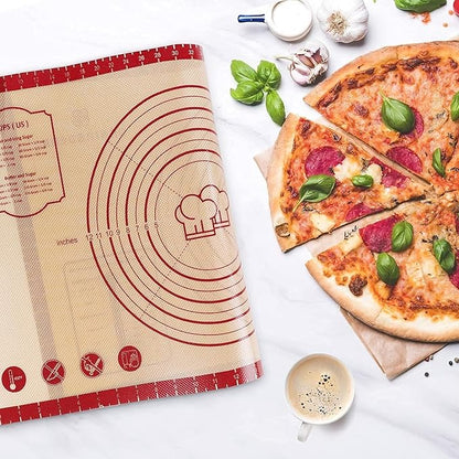 Silicone Baking Mat,28" x 20" Extra Thick Large Non Stick Sheet Mat with Measurement Non-slip Dough Rolling Mat,Reusable Food Grade Silicone Counter Mat for Making Cookies,Macarons,Bread and Pastry - Image 8