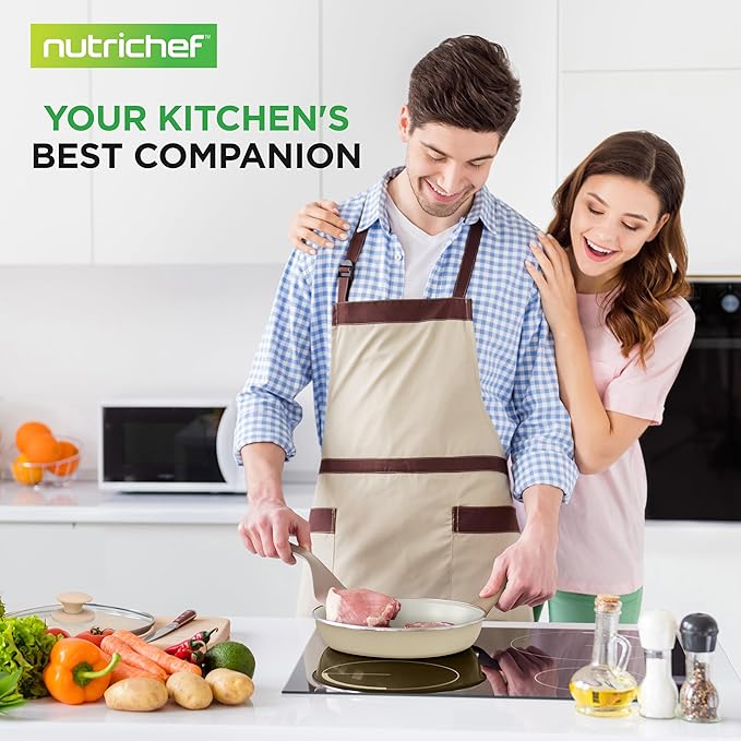 Nutrichef 54-Piece Marble Non-Stick Cookware and Bakeware Set, Professional Home Kitchen Collection with Multi-Sized Pots and Pans Set, and Heat-Resistant Tools - Image 7