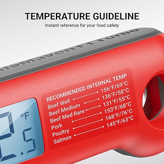 ThermoMaven Professional Meat Thermometer Digital, Ultra-Fast 0.5 Sec Instant Read, NIST Certified ±0.5°F Accuracy, IP67 Waterproof, Auto-Rotating Backlit Display, Lift-to-Wake, for BBQ/Cooking/Candy - Image 6
