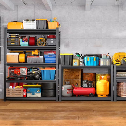 Garage Shelving-3000 lbs 5 Tier Storage Shelves, Adjustable Heavy Duty Metal Shelving Unit and Storage Large Wire Rack, Utility Steel Shelf for Warehouse Industrial Pantry Basement 71"x46"x18"