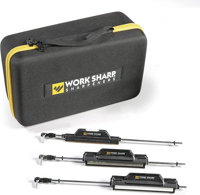 Upgrade Kit for Precision Adjust Knife Sharpener, Set of 7 Abrasives and Carry Case by WorkSharp