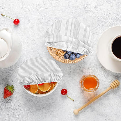 Reusable Bowl Covers, 5 Size Stretch Cloth Bowl Covers for Bread Proofing, cloth Fabric bowl Cover for Food Fruits Leftover (L)