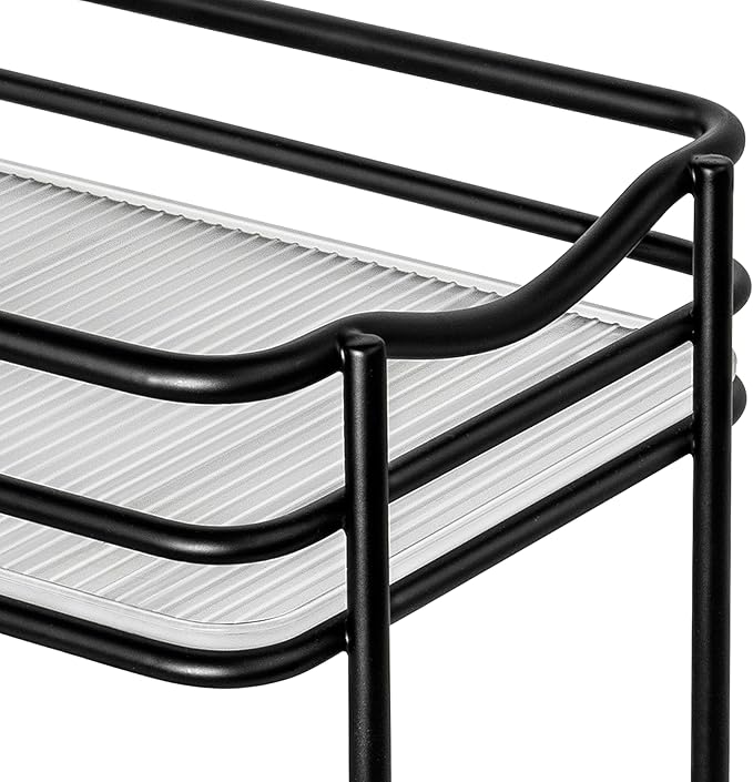 LYNK PROFESSIONAL® Pull Out Spice Organization for Cabinets - 4-3/8 inch Wide – Spice Rack for Inside Cabinets, Slide Out Spice Rack Organizer for cabinet – Pull Out Spice Rack, Sliding 2 Tier Black - Image 7