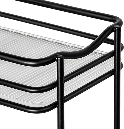 LYNK PROFESSIONAL® Pull Out Spice Organization for Cabinets - 4-3/8 inch Wide – Spice Rack for Inside Cabinets, Slide Out Spice Rack Organizer for cabinet – Pull Out Spice Rack, Sliding 2 Tier Black - Image 7