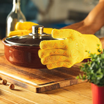 Grill Armor Oven Gloves with Fingers – 932°F Heat, Fire & Cut Resistant Mitts for BBQ, Grill, Cooking, Grilling, Baking, Smoker & Fire Pit - Image 2