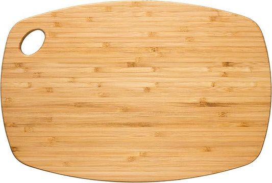 Totally Bamboo GreenLite Dishwasher Safe Cutting Board, 13.5" x 9" Reversible Bamboo Chopping Board | Lightweight Kitchen Prep Board for Vegetables, Meats, Cheese and More