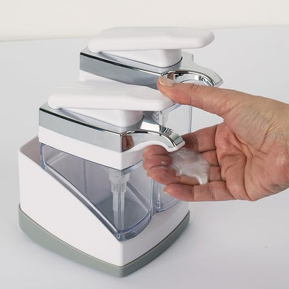 Casabella Sink Sider Duo with Sponge - White & Chrome Plating - Image 3