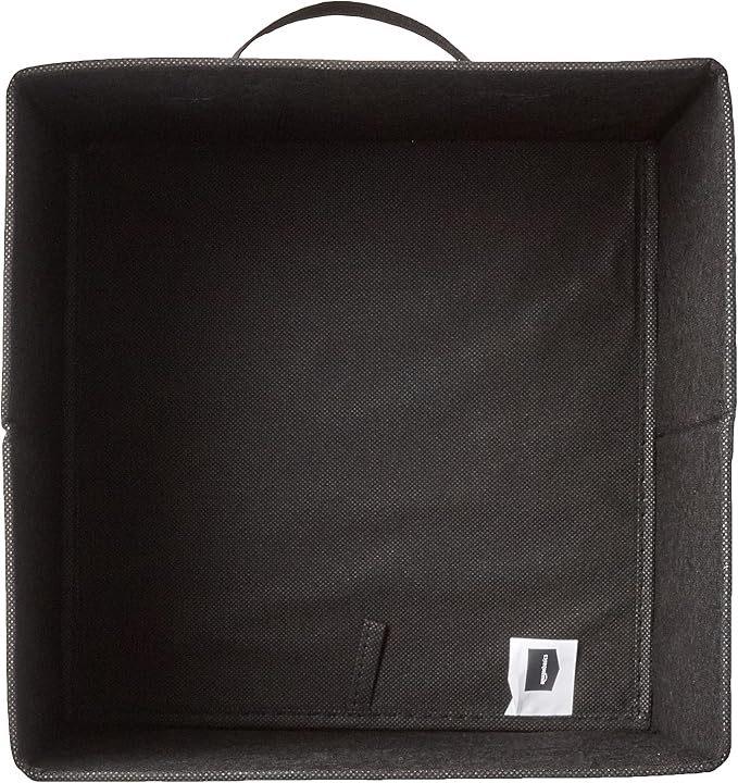 Amazon Basics Collapsible Fabric Storage Cube Bins Organizer with Handles, Organization Containers, Multifunctional, 13" x 13" x 13", Black, 6-Pack - Image 3