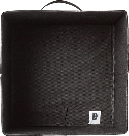 Amazon Basics Collapsible Fabric Storage Cube Bins Organizer with Handles, Organization Containers, Multifunctional, 13" x 13" x 13", Black, 6-Pack - Image 3
