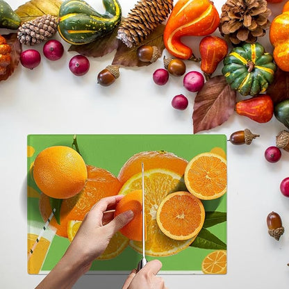 6Pcs Sublimation Cutting Board Blanks, 15x11 Inch Tempered Glass Sublimation Cutting Board Non Slip Glass Chopping Boards for Kitchen, Personalized Cutting Boards for Crafts DIY Gift