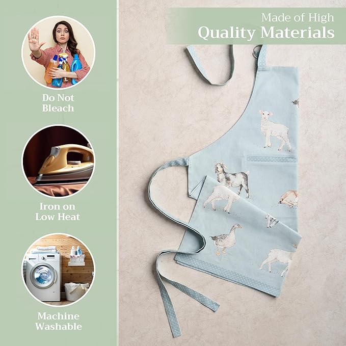 Maison d' Hermine 100% Cotton Apron for women with Pocket Kitchen Chef Apron for Men Cooking Mothers Day Gifts - Image 3