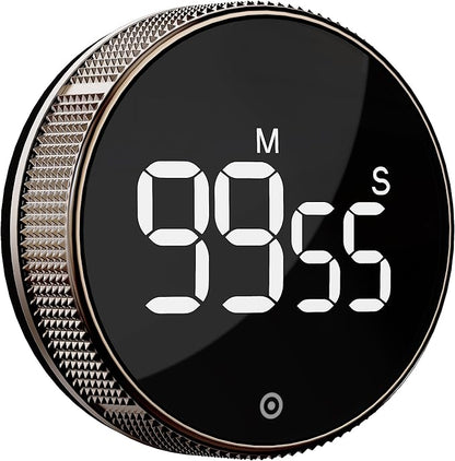 BlueSnail Kitchen Timer with LED Digital Display Smart Efficana for Home Classroom Gym Office, Volume and Brightness Adjustable Productivity Timer (Guncolor) by BlueSnail