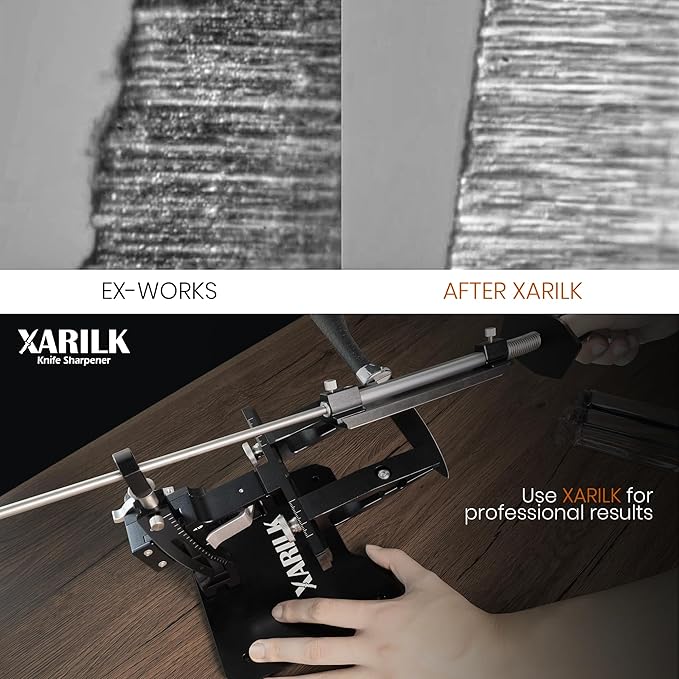 GEN3 Guided Knife Sharpening System, Aluminium | Professional knife sharpener, Knife Sharpening Kit W / 3 Al Plates Diamond (320#, 800#, 2000#) for For Hunting & Kitchen Knives - Image 3