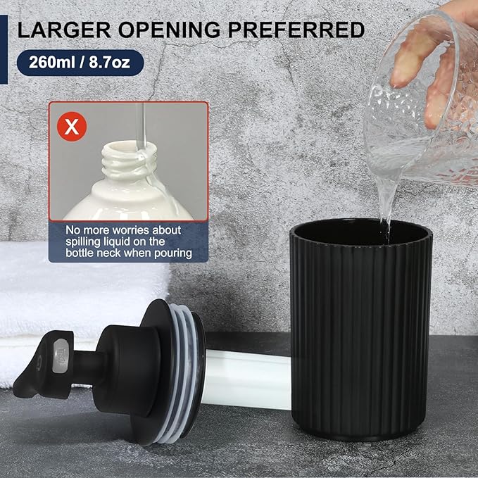 Automatic Soap Dispenser Liquid Touchless: 9oz Black Plastic - Rechargeable Electric Smart Auto Hand Soap Dispenser - Dish Bathroom Kitchen - Image 5