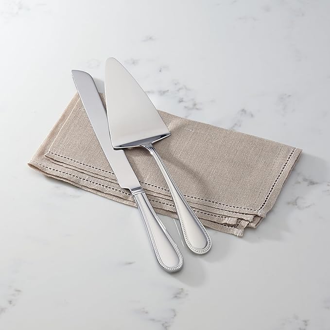 Reed & Barton Lyndon 2pc Dessert Set, 0.8 LB, Metallic