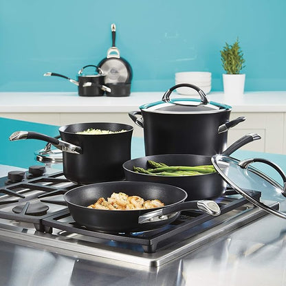 Circulon Symmetry Hard Anodized Nonstick Induction Frying Pan, 8.5-Inch Fry Pan, Black - Image 2