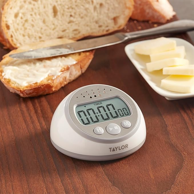 Taylor Digital Timer Counts Up and Down for School, Learning, Projects, and Kitchen Tasks, Super Loud Digital Timer, Gray - Image 5