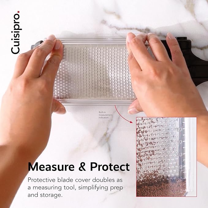 CUISIPRO Surface Glide Technology Stainless Steel Folding Handle Grater, Fine
