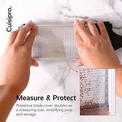 CUISIPRO Surface Glide Technology Stainless Steel Folding Handle Grater, Fine