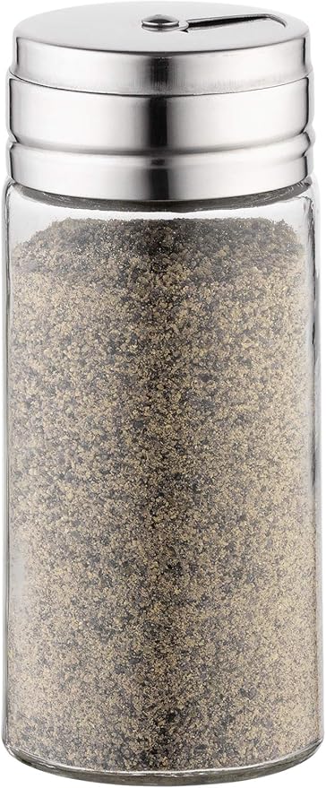 Fox Run 5167 Glass Spice Jar with Stainless Steel Shaker Lid, 6 Ounce, Clear Container for Seasonings, Small (Pack of 2) - Image 5